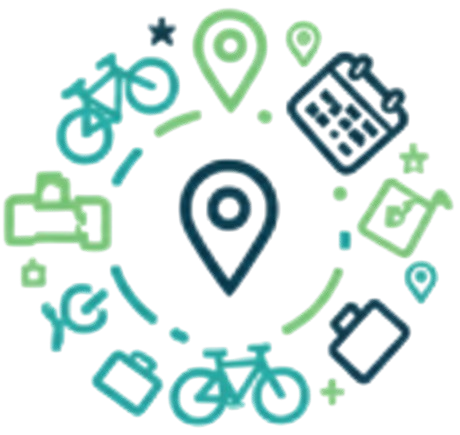 Co By Tu Robić - logo z ikonami różnych aktywności